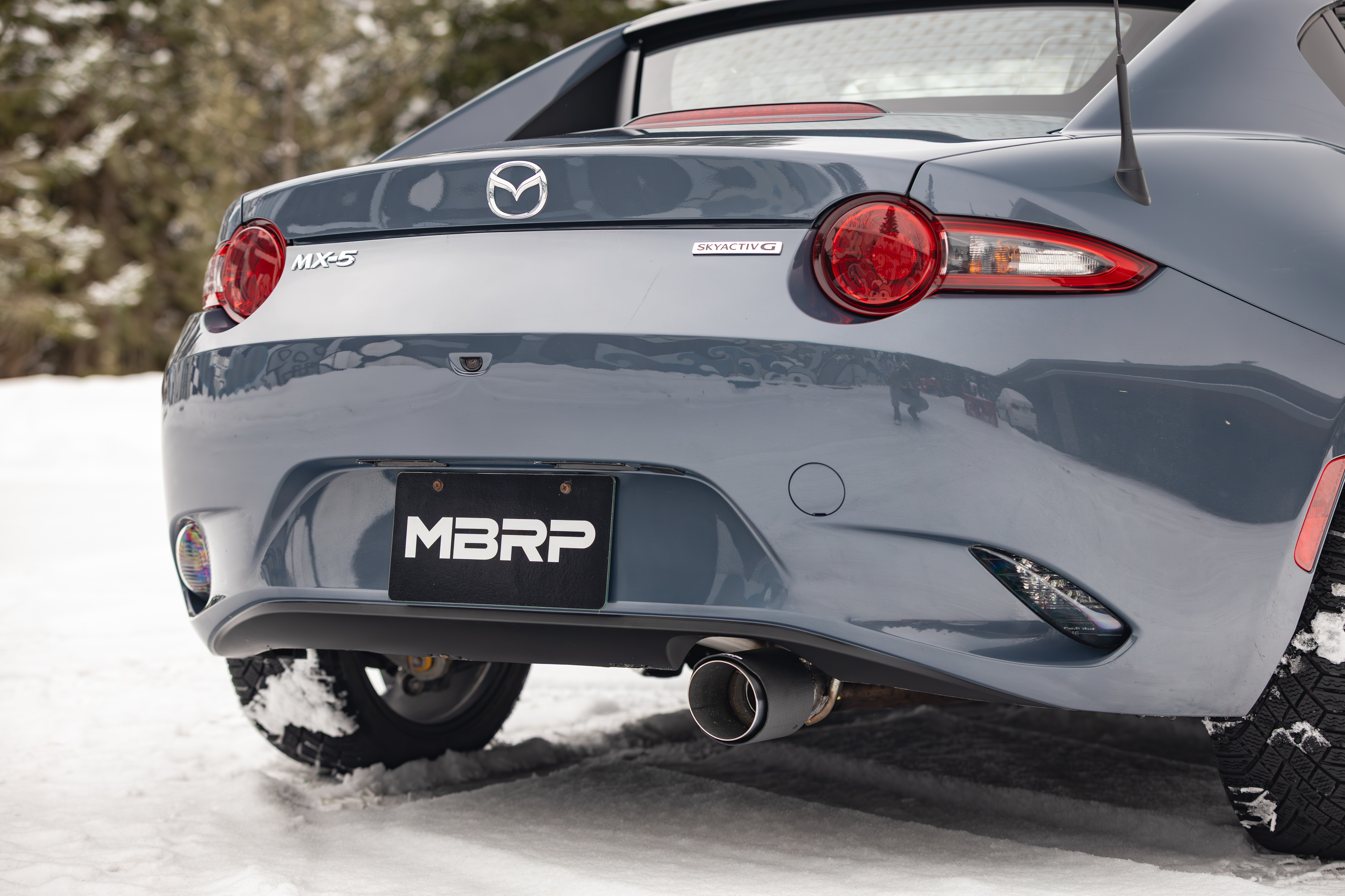 MBRP Exhaust 2.5\" Axle-Back; Single Rear Exit; CF